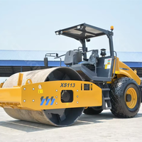 Rouleau compresseur vibratoire à tambour unique XS113E XS113 de 10,8 tonnes, 93 kW, très demandé en Afrique et en Asie du Sud-Est