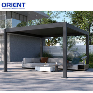 Gazebo, <span class=keywords><strong>pergola</strong></span>, dan kanopi luar ruangan berbahan aluminium elektrik bioklimatik ukuran 3x4, 4x4, 3x6, 3x5, 4x6, 4x5, dan 3x3. - Product Image 2