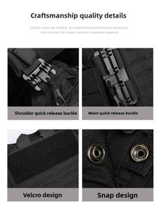 เสื้อเกราะกันกระสุน TUSHI Multifunction Tatico Plate Carrier รุ่นปลดเร็ว ซีรีส์ 900D Oxford กันน้ำ พร้อมเข็มขัด รองรับแรงดัน 3000psi สำหรับผู้ชาย - Product Image 4