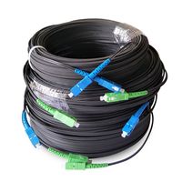 Cable de Conexión Preconectado SC/UPC SC/APC, Simplex/Dúplex FTTH, Cables de Fibra Óptica para Interiores y Exteriores 10m/50m/100m