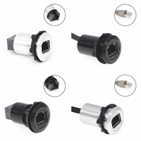 Adaptateur de panneau USB circulaire étanche, connecteur de panneau Ethernet, connecteur de panneau USB