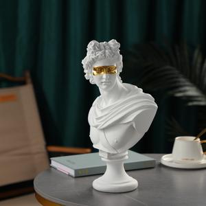 Vente en gros de figurines grecques pour la décoration de la maison <span class=keywords><strong>Apollo</strong></span> Diana, sculpture en résine simulée en plâtre, statue scandinave pour le salon - Product Image 3