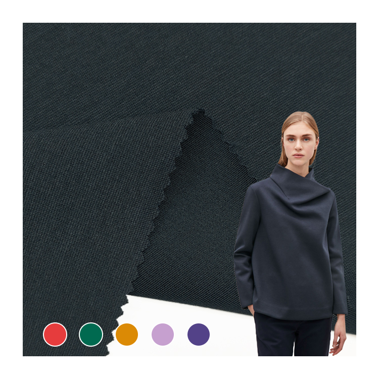 Wholesale Viscose Nylon Fabric Polyester/Cotton Material, Solid Cotton Polyester Knit Scuba Fabric for Cloth/