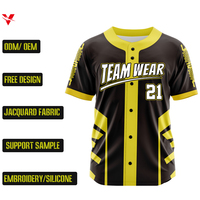 Maillots de baseball vierges personnalisables, grandes tailles, respirants, séchage rapide, vente en gros, uniformes de baseball imprimés par transfert thermique Zp25016