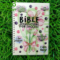 Autocollants et enveloppes décoratives UV DTF OSMO populaires pour couvertures de livres et carnets, motif Vierge Marie et roses florales, formats A5, A6, A7, transfert UV