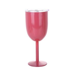 Double Wall Vacuum Insulated Stainless Steel <b>Wine</b> Glasses <b>Goblet</b> with Lids 300ml Capacity Modern Design - Product Image 2