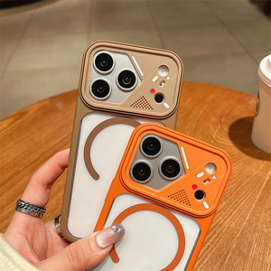 เคสโทรศัพท์มือถือแบบใสพร้อมกรอบกล้องแม่เหล็กสำหรับ iPhone 17 16 15 14Pro Max ฝาหลังแบบใสแปลงเป็นแม่เหล็กได้ - Product Image 4