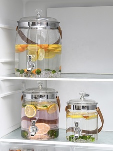 Distributeur de boissons réfrigérées grande capacité sans BPA avec robinet, <span class=keywords><strong>pichet</strong></span> froid pour réfrigérateur - Product Image 1