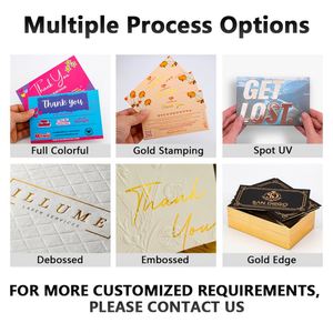 Cartes de visite personnalisées, papier fantaisie, impression offset avec gaufrage et conception de logo pour les petites entreprises - Product Image 6