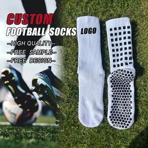 पकड़ और शिन गार्ड के साथ एंटी-स्लिप फुटबॉल मोजे, प्रशिक्षण और मैच के लिए कस्टम फुटबॉल पकड़ मोजे, टीम तैयार - Product Image 1