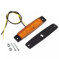 Feux externes de voiture LED 12V/24V 6 SMD LED Auto Car Bus Truck Lorry Side Marker Indicator Light Low Trailer Rear Warning Lamp