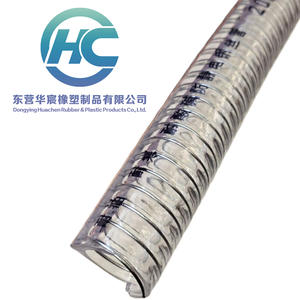 خرطوم شفط مرن مقوى حلزوني الشكل من البولي فينيل كلوريد الشفاف - Product Image 2