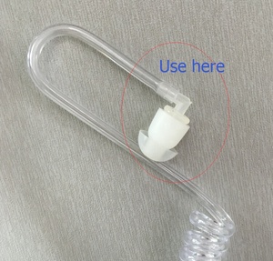 Écouteur de remplacement en forme de <span class=keywords><strong>champignon</strong></span> pour talkie-walkie, écouteur à tube transparent - Product Image 3