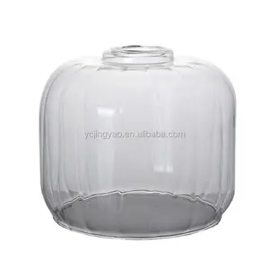 Customized Hand Blown Replacement Borosilicate Glass Dome Light Shade Lamp Cover