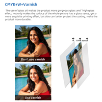 Impresora UV Plana de Alta Precisión Faith 5060 con Certificación CE, CMYK, Barniz Blanco, para Impresión en Acrílico