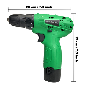 Perceuse-visseuse sans fil 12V à vitesse unique, moteur sans balais, mandrin sans clé, pour outils électriques DIY, entrepôt local US CD-12A-2 12 Cordless - Product Image 3