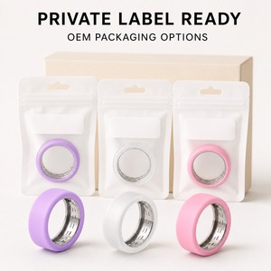 เคสซิลิโคนป้องกันแหวนอัจฉริยะ Oura Ring 5/4 Galaxy Ring RingConn Ultrahuman สีม่วงลาเวนเดอร์ สำหรับโยคะและสุขภาพ นุ่มสบาย - Product Image 2