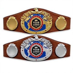 Custom boxing championship belts brass leather wrestling belt MMA championship belt custom Boxing championship belts leather - Product Image 1