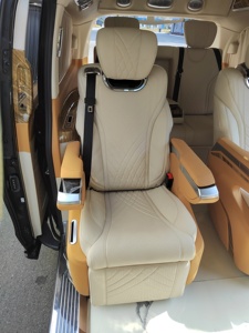 Siège Hiace Alphard personnalisé, neuf, haut de gamme, en cuir, électrique, à huit directions, avec écran tactile, charge sans fil, pour MPV, van, autocar - Product Image 4