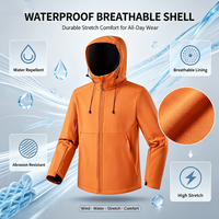 Veste Softshell Unisexe à Capuche Imperméable Doublée Polaire Personnalisable avec Logo pour l'Extérieur Hiver – Vente en Gros Usine OEM en Vrac