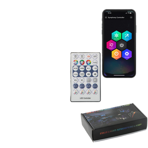 16色RGB发光二极管显示夜灯DIY亚克力片材树脂玻璃板可擦写触摸底座卧室3D错觉 - Product Image 4