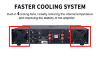 Amplifier daya Audio profesional 800w Output tinggi untuk pengeras suara suplai harga pabrik