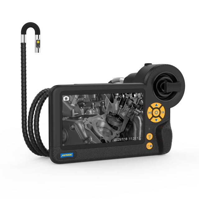 AUTOOL SVB403 4.3 Inches Security Checking Videoscope Industrial Endoscope Camera Joystick Articulating Automotive Borescope