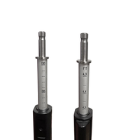 Poteau télescopique en aluminium de bonne qualité de 2,15 m avec niveau à bulle pour accessoires de topographie par station totale