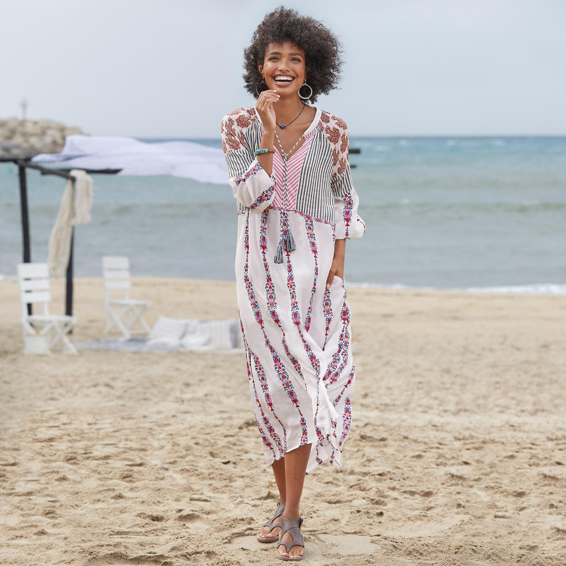mom and daughter beach dresses Family Matching Mother-daughter Sexy Beach Holiday Summer Dress  toddlerme