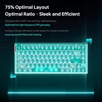 ATK RS7 Air 81 Tombol Keyboard Mekanik dengan Sakelar Magnetik 8KHz Rapid Trigger 75% RGB Backlit Keyboard Gaming Berkabel dengan Casing Aluminium