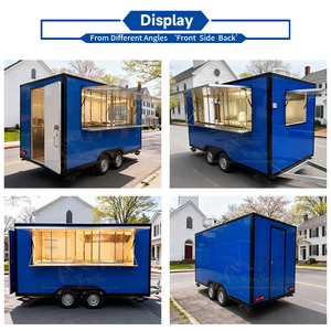 屋外モバイルフードカートトレーラー ホットドッグ ドネルケバブ フードトレーラー バーガー タコス ヴィンテージカスタム ファーストフードトラック キッチンなし - Product Image 2