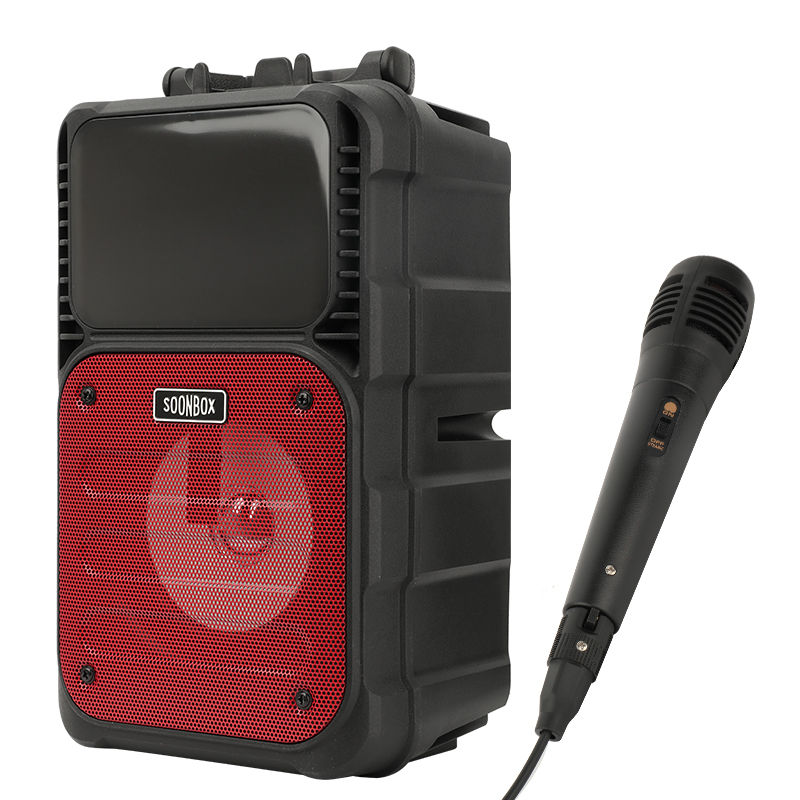 Беспроводные динамики SOMOSTEL 5 Вт BT5.1 1200 мАч со светодиодной подсветкой, FM-радио, TF-карта, AUX, функция вызова музыки, портативный динамик