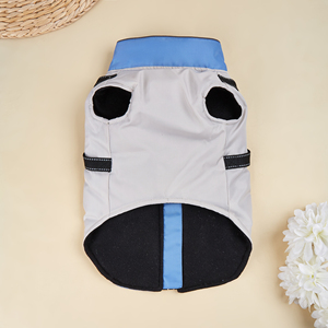Vêtements pour chiens de compagnie manteau réfléchissant coupe-vent avec harnais ceinture de Traction <span class=keywords><strong>pas</strong></span> <span class=keywords><strong>cher</strong></span> hiver imperméable polaire chien veste manteau - Product Image 4