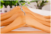 Cintres en bois OEM avec grand Logo personnalisé, lot de 6, organisateur de vêtements Extra large