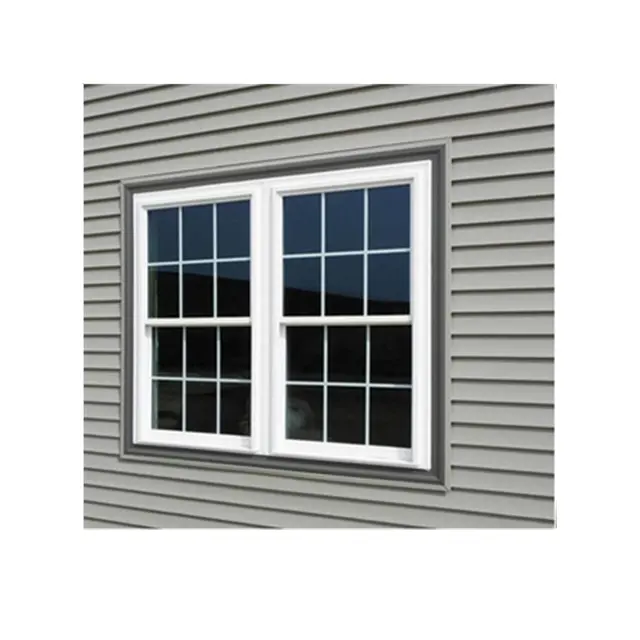 ビニール窓新築、アメリカ製ダブルハング窓