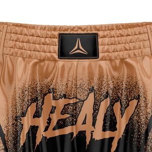 Pantalones Cortos de Boxeo para Hombre, Color Marrón Claro y Negro, Potentes, Fáciles de Usar, Elásticos, Duraderos, Diseño Elástico para Entrenamiento de Combate Libre - Product Image 4