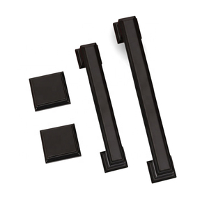 Modern Zinc Cabinet Drawer Handles &amp; Pulls Brush Nickel Black Small Kitchen <strong>Door</strong> Handles 96mm/128mm - Product Image 6