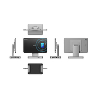 Tablette Android industrielle de vente au détail avec paiement NFC frontal, appareil POS multi-interface, station d'accueil détachable, tablette informatique compatible NFC