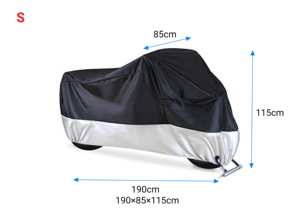 Housse de moto universelle toutes saisons imperméable de qualité, abri pour scooter pour protection solaire extérieure avec fonction anti-déchirure - Product Image 2