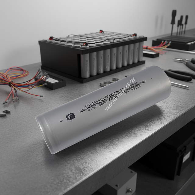 High Capacity Lifepo4 Battery 40140 3.2V 20Ah Cylindrical Battery Cell for Industrial Energy Storage & Tricycles, Motorcycles