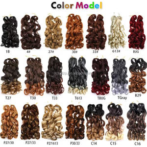 High Quality 75G Synthetic Box Braid Hair Extensions Loose Wavy <strong>French</strong> Spiral Curly Long Straight Water Wave Soft Dyed - Product Image 3