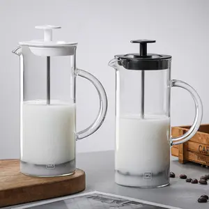 JTX090 480ML mousseur à lait manuel Cappuccino crème à lait cuisine application verre mousseur à lait café mousseur crème