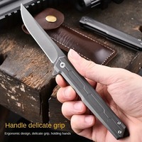Volledig Staal Titanium Gecoat M390 Hoge Hardheid Buiten Vouwmes Camping Draagbaar Mes Mes Snijgereedschap Voor Messen