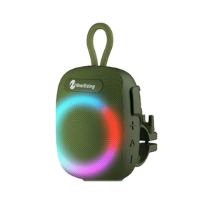 NR-195 IPX7 防水无线音箱 12W 布质便携式 RGB 灯光 TWS TF 卡播放器，适合户外骑行旅行 - Product Image 1