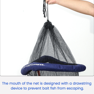 Panier de pêche pliable multifonctionnel en PVC enduit de caoutchouc pour utilisation en lac, rivière et ruisseau - Product Image 4