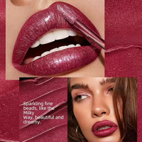 Rouge à lèvres brillant végétalien et minéral longue tenue, imperméable, avec logo personnalisé, effet nude, pour revendeurs – Meilleures ventes