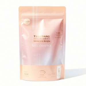 Pochette transparente personnalisée à fermeture éclair pour l'emballage des aliments pour chiens Sacs debout avec fenêtre pour l'impression par héliogravure des aliments pour animaux de compagnie Manipulation de la surface - Product Image 1