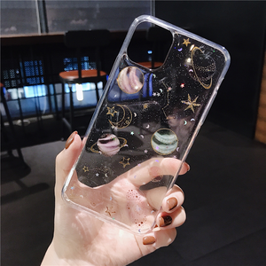 Pianeta luna stelle Glitter custodia per iPhone 15 14 13 12 11 Pro <span class=keywords><strong>Max</strong></span> 7 8 6S Plus custodia morbida TPU trasparente per iPhone XS XR <span class=keywords><strong>MAX</strong></span> - Product Image 6