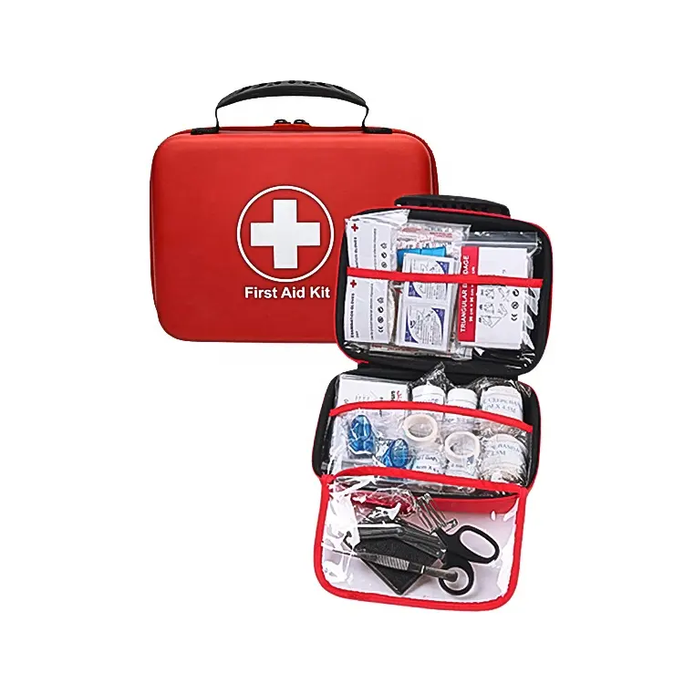Boîte de premiers soins de voiture portable trousse de premiers soins d'urgence routière trousse de voyage de bureau à domicile premiers soins