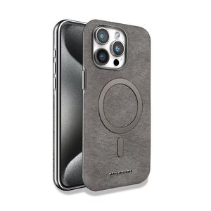เคสโทรศัพท์หนังเทียมป้องกันการตกหล่นเคสชาร์จไร้สายแบบแม่เหล็กสีทึบออกแบบได้ตามต้องการสำหรับ iPhone16 PRO <span class=keywords><strong>MAX</strong></span> - Product Image 1
